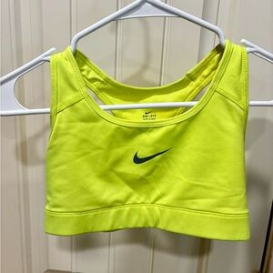 Nike Neon Yellow Sports Bra